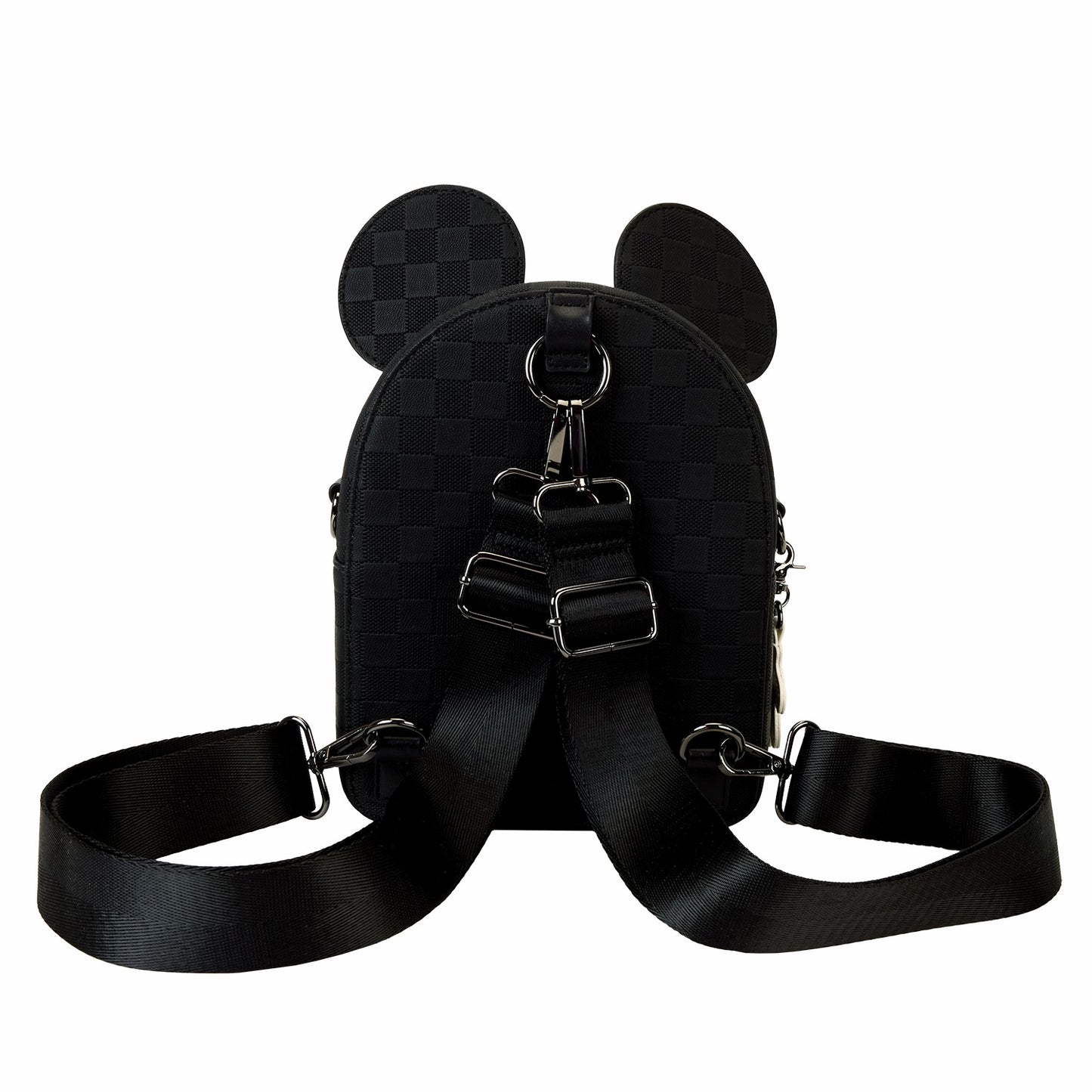 Loungefly Mickey Mouse Checkered Texture Convertible Mini Backpack & Crossbody Bag