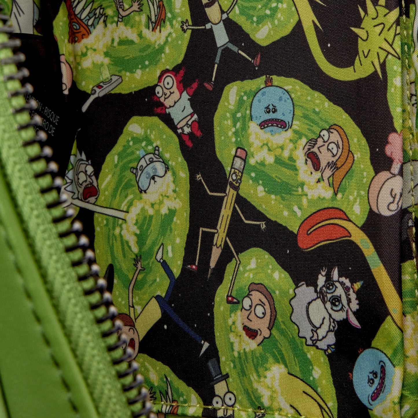 Loungefly Rick and Morty Pickle Rick Sling Crossbody Bag