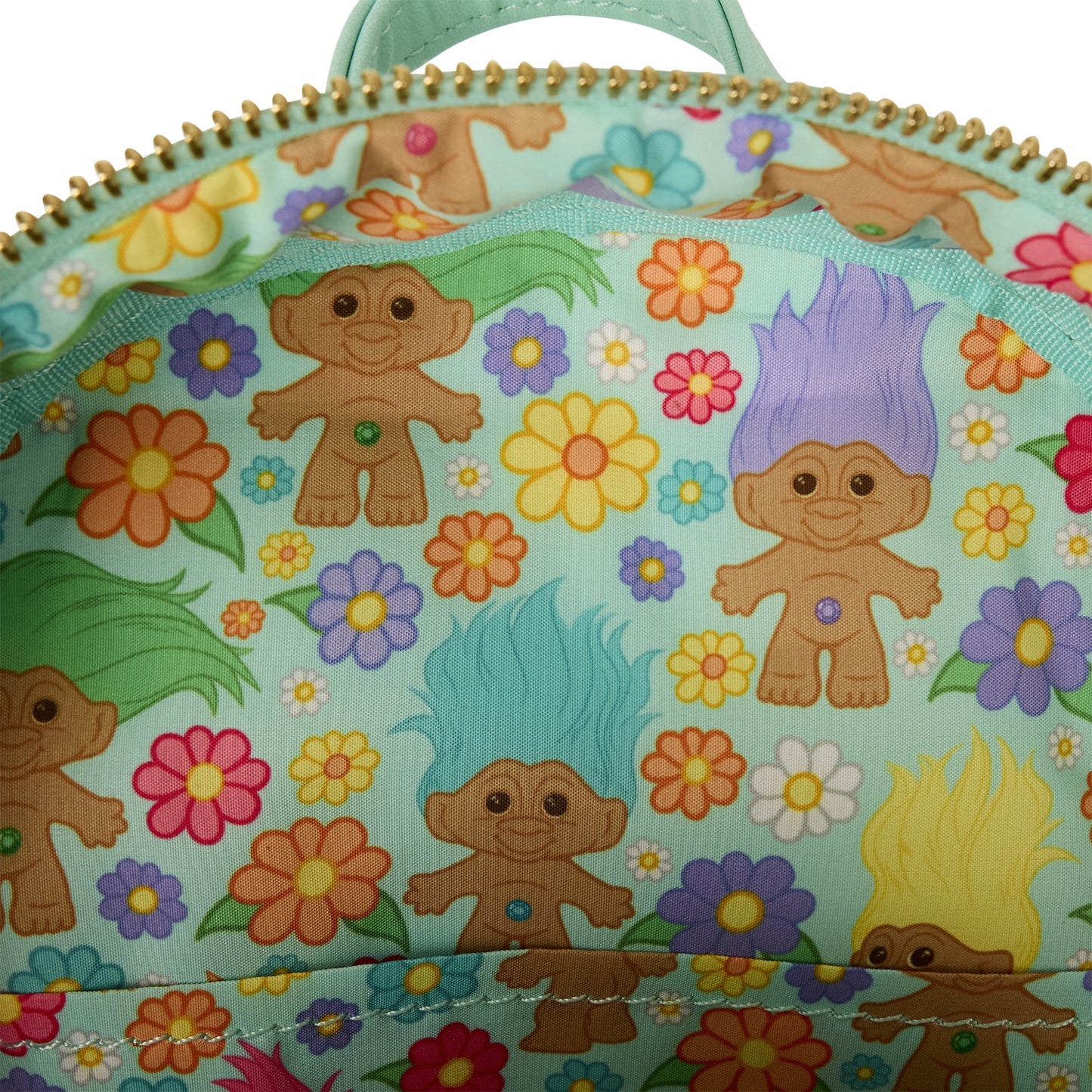 Loungefly Classic Good Luck Trolls Plush Glitter Mini Backpack