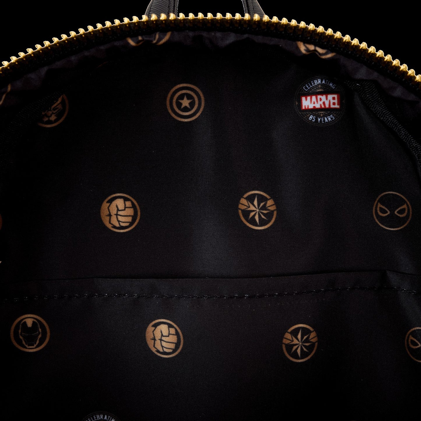 Loungefly Marvel 85th Anniversary All-Over Print Logo Mini Backpack