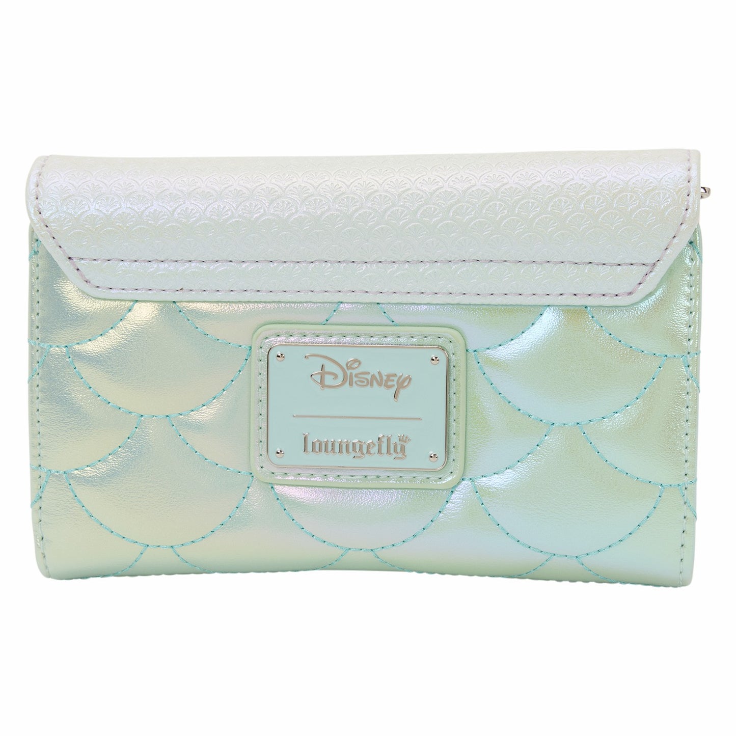 Loungefly The Little Mermaid Iridescent Pearl Flap Wallet
