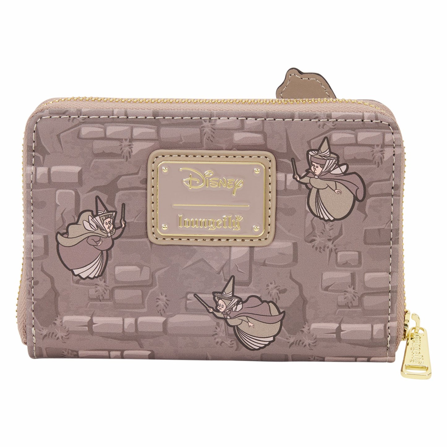 Loungefly Sleeping Beauty & Maleficent Spinning Wheel Zip Around Wallet