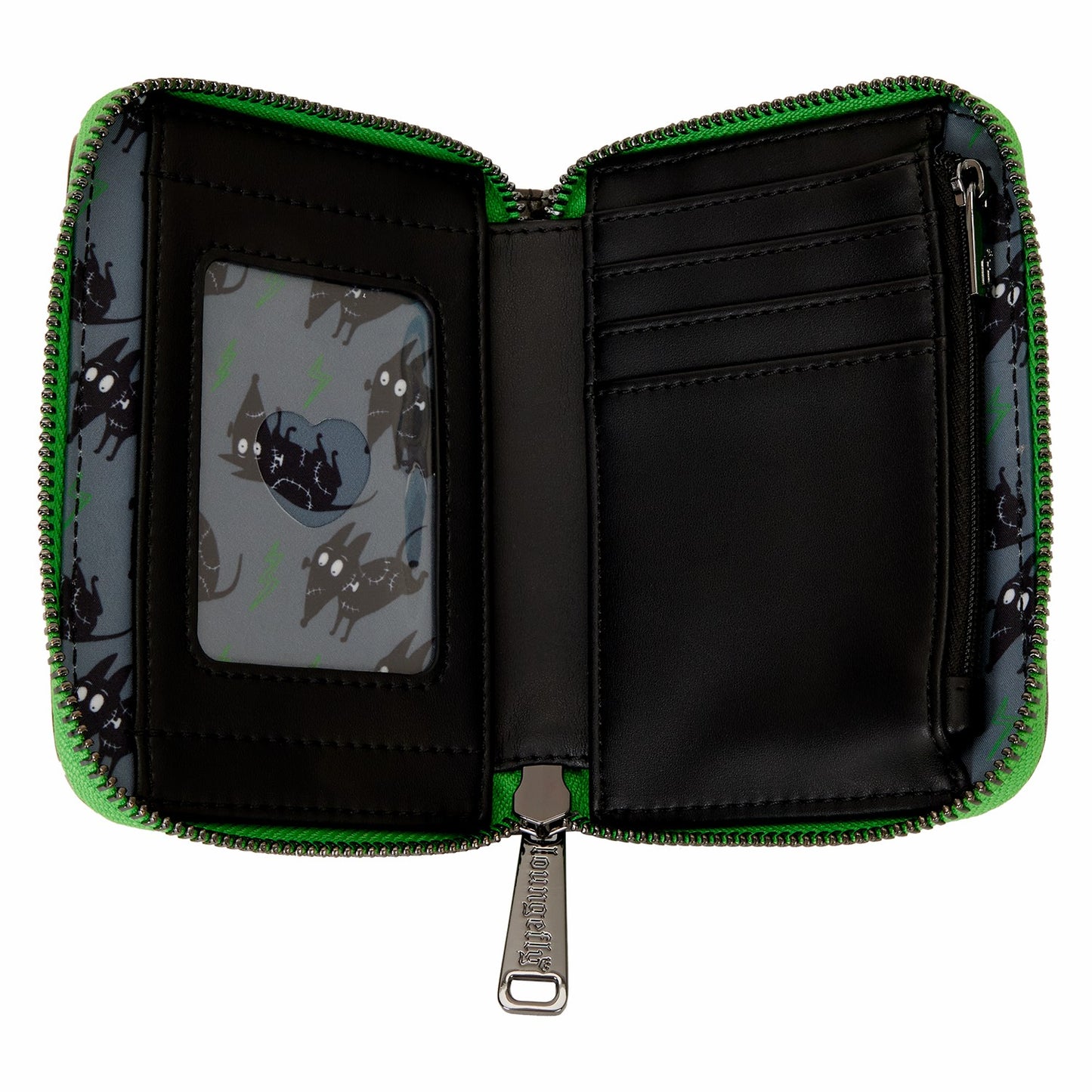 Loungefly Frankenweenie Sparky & Persephone Glow Zip Around Wallet