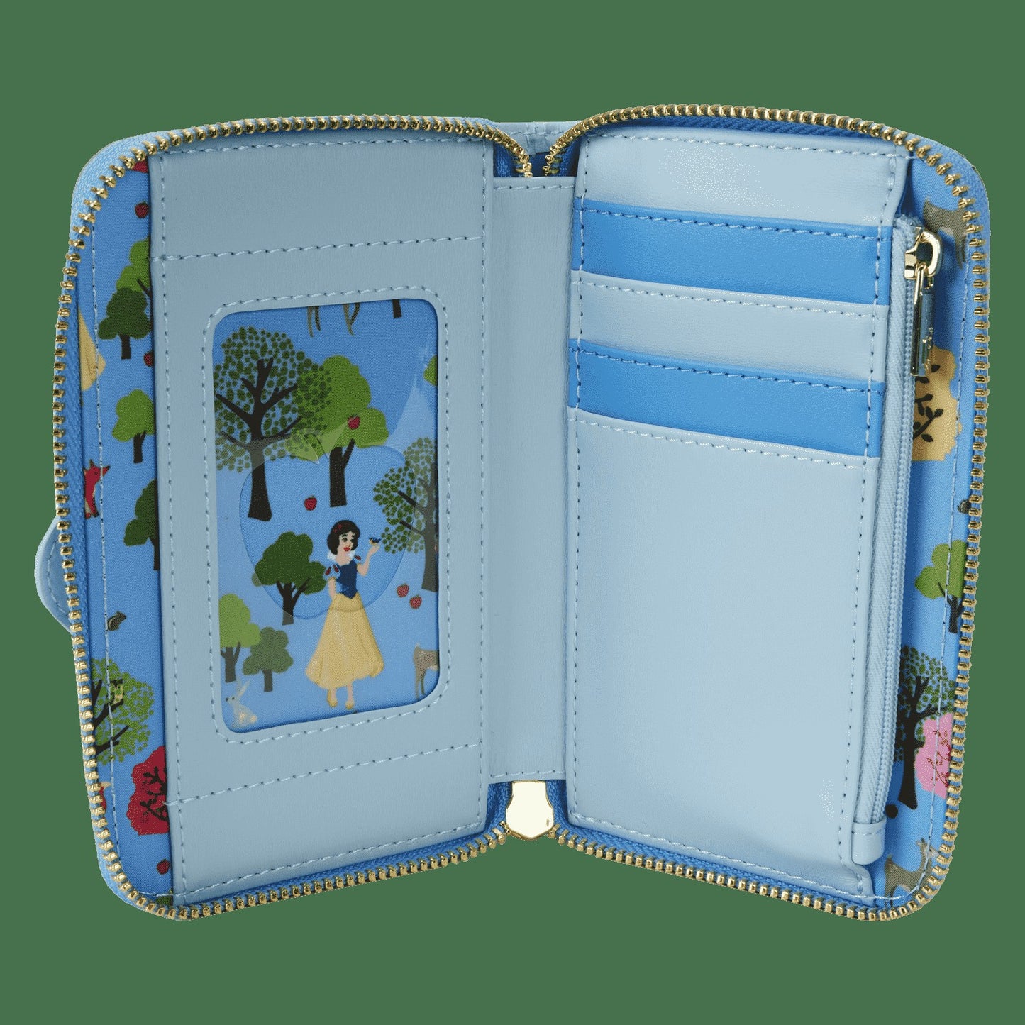 Loungefly Snow White and the Seven Dwarfs Exclusive Forest Friends Zip Around Wallet