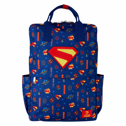 Loungefly Superman All-Over Print Full-Size Backpack