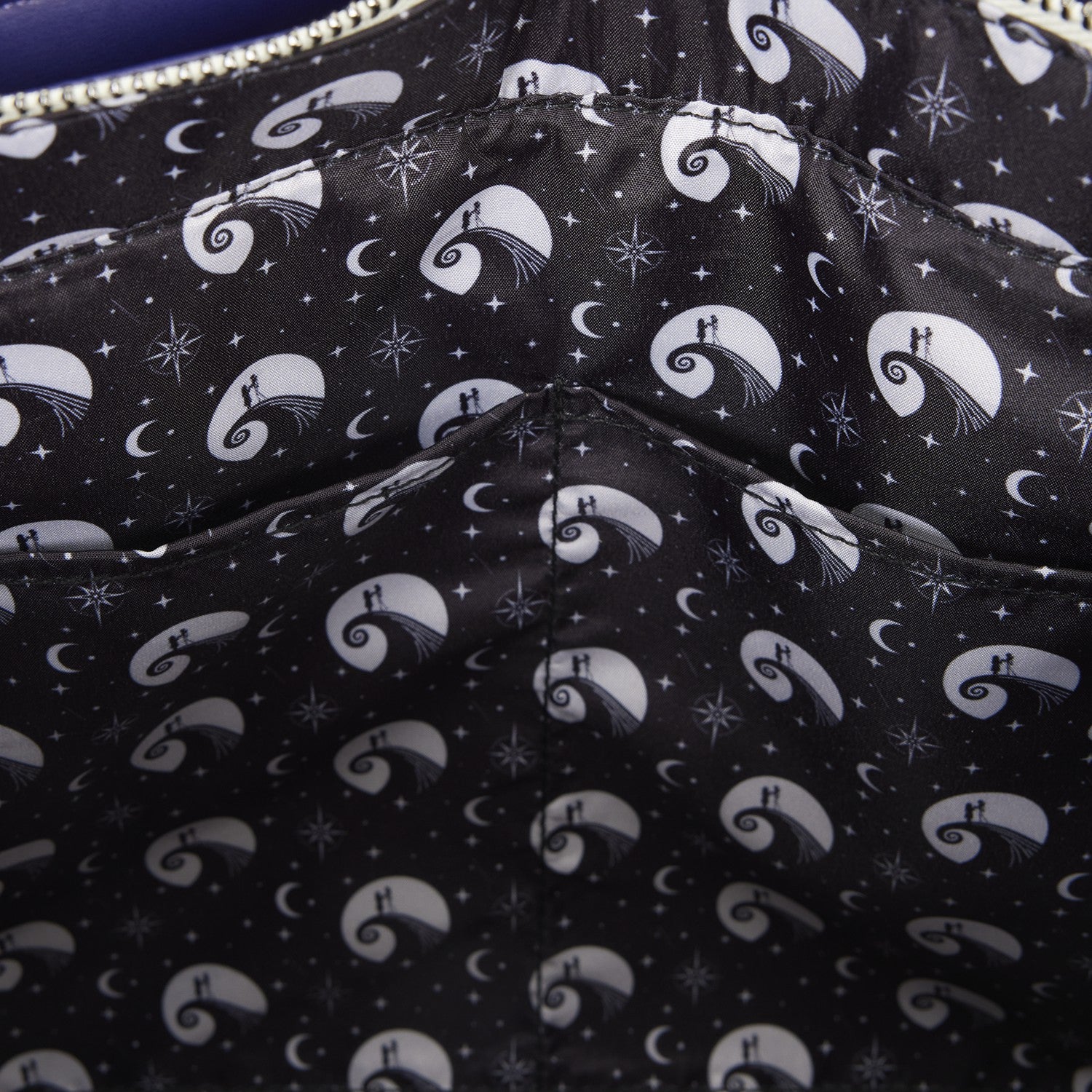 Loungefly The Nightmare Before Christmas Jack Skellington & Sally Night Sky Convertible Backpack and Tote Crossbody Bag