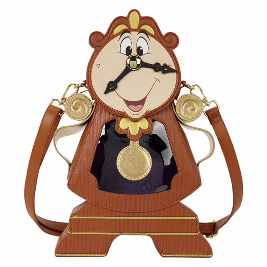 Loungefly D23 Exclusive Beauty and the Beast Cogsworth Figural Crossbody Bag