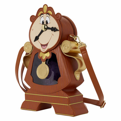 Loungefly D23 Exclusive Beauty and the Beast Cogsworth Figural Crossbody Bag