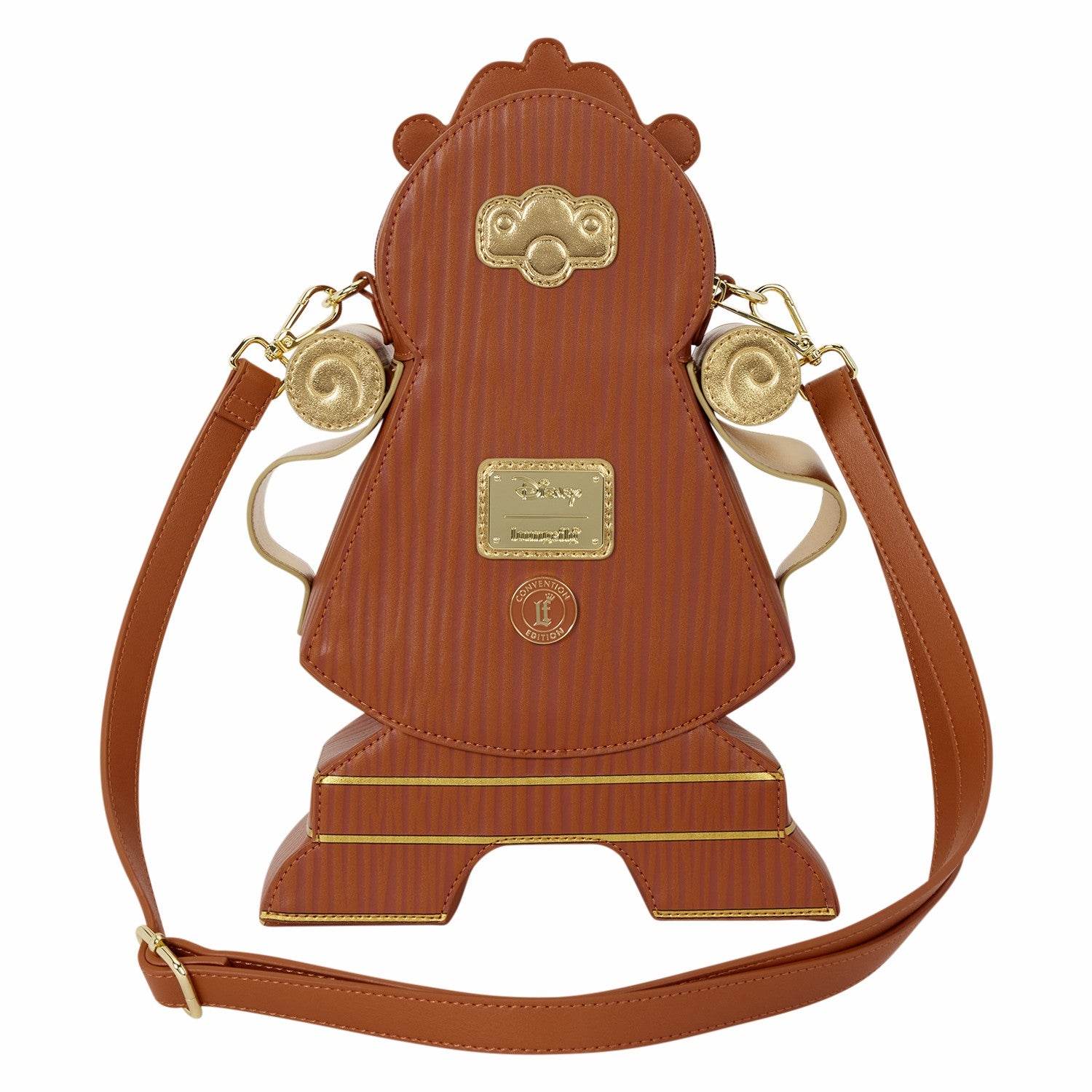 Loungefly D23 Exclusive Beauty and the Beast Cogsworth Figural Crossbody Bag