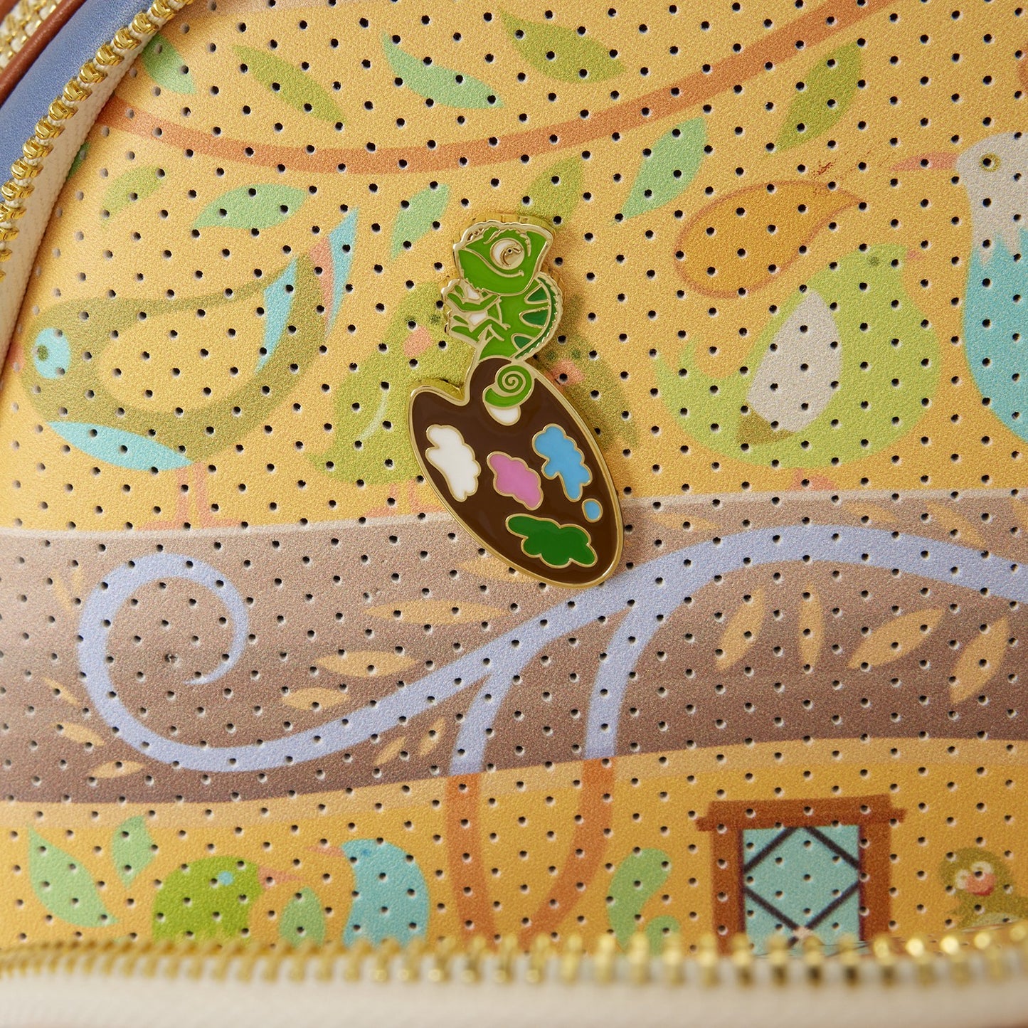 Loungefly Tangled Rapunzel Glow Pin Trader Mini Backpack