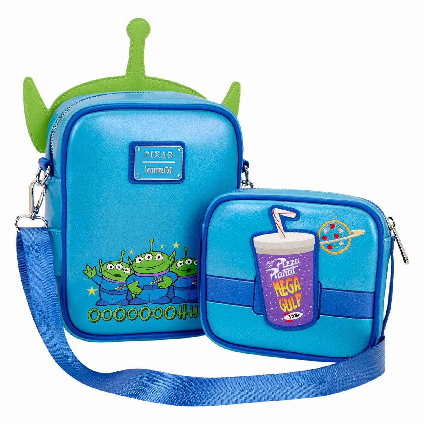 Loungefly Toy Story 30th Anniversary Aliens Crossbuddies® Cosplay Crossbody Bag with Coin Bag