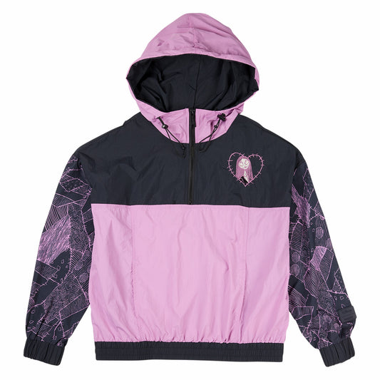 Loungefly The Nightmare Before Christmas Sally Half-Zip Unisex Windbreaker
