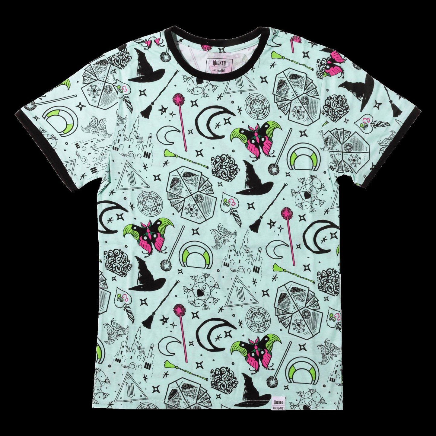 Loungefly Wicked Elphaba & Glinda All-Over Print Unisex Tee