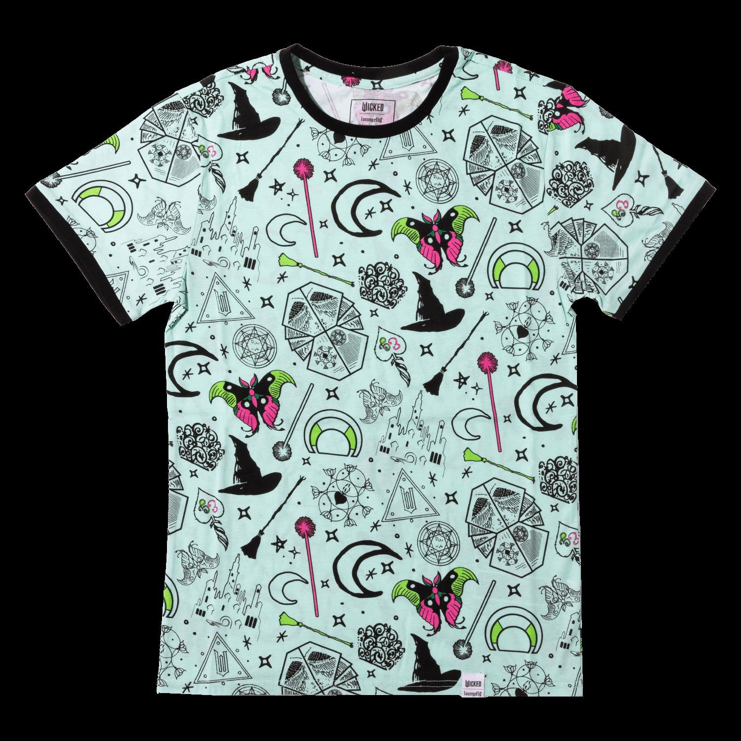 Loungefly Wicked Elphaba & Glinda All-Over Print Unisex Tee