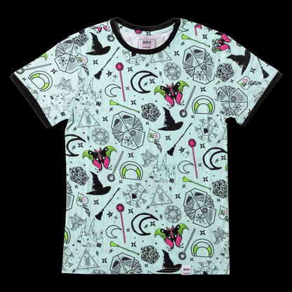 Loungefly Wicked Elphaba & Glinda All-Over Print Unisex Tee