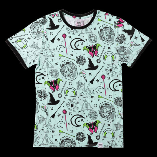 Loungefly Wicked Elphaba & Glinda All-Over Print Unisex Tee