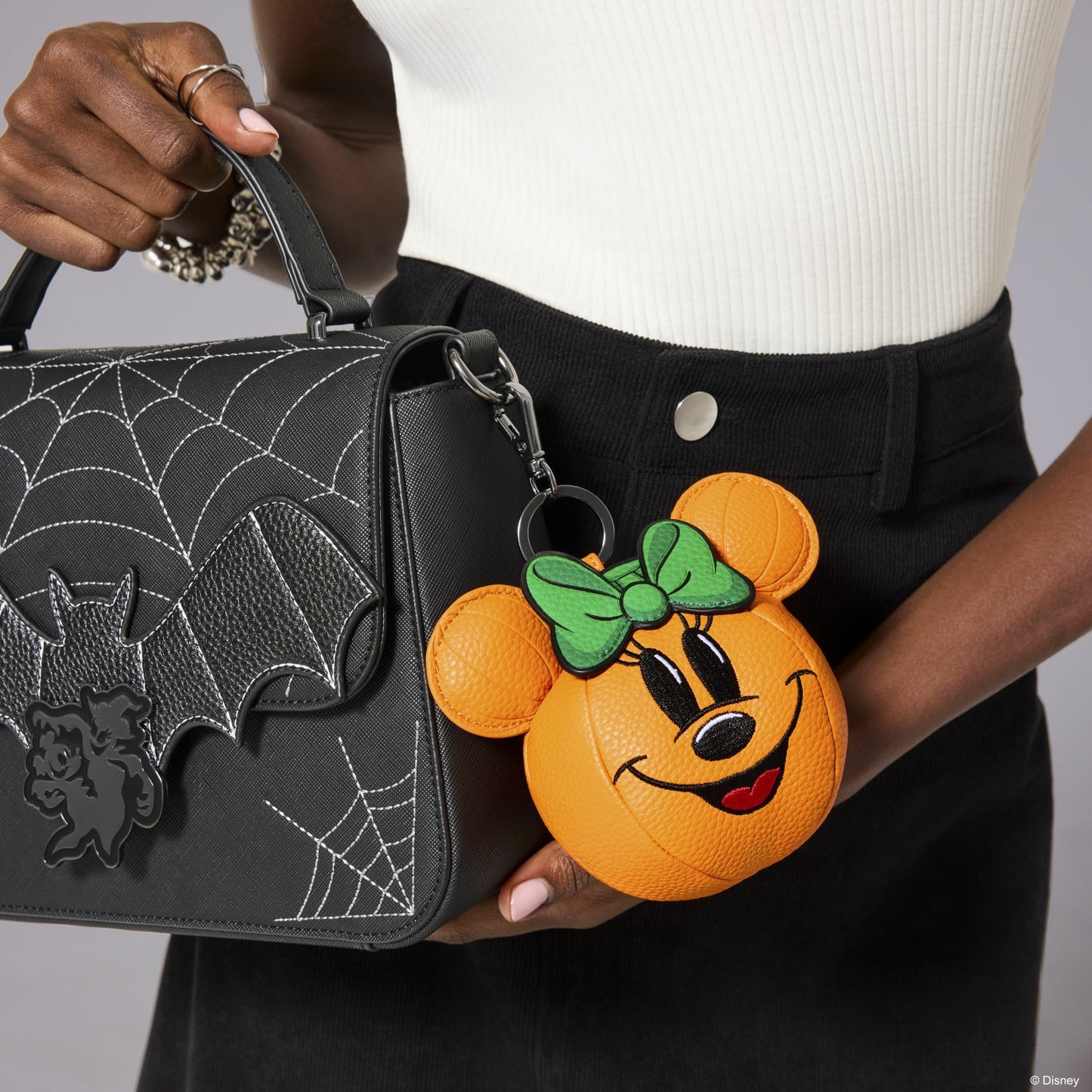 Loungefly Minnie Mouse Pumpkin Keychain Charm