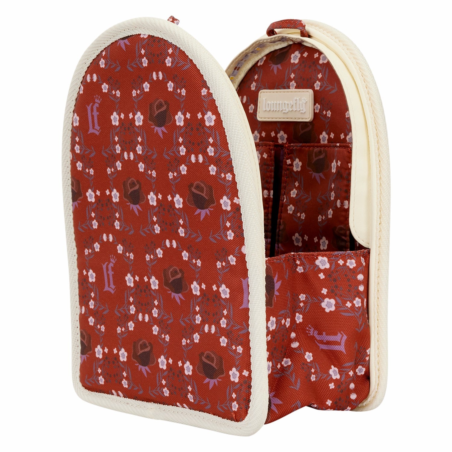 Loungefly Loungefly Cream & Red Floral Light-Up Mini Backpack Bag Organizer Insert