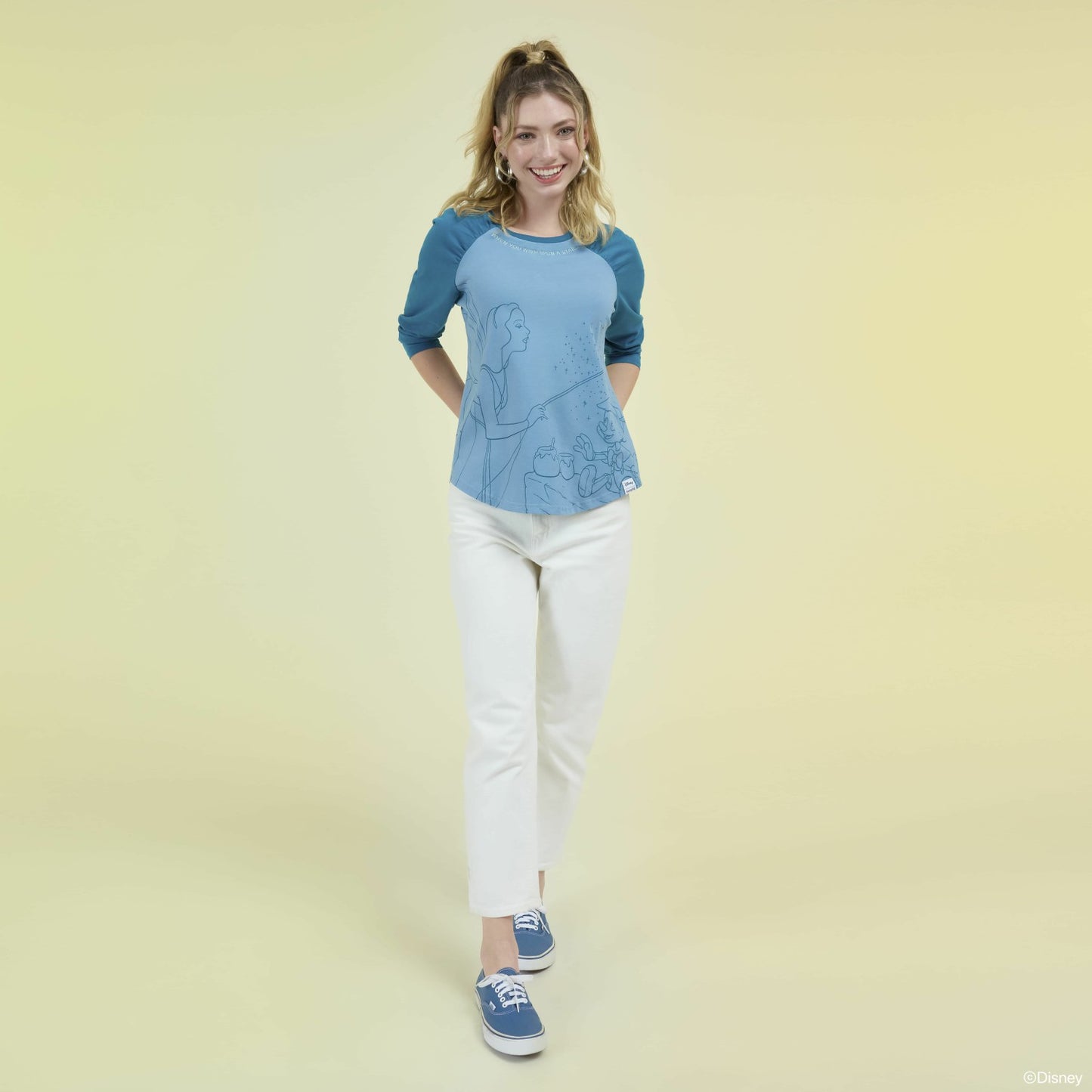 Loungefly Pinocchio Blue Fairy Unisex Raglan Tee