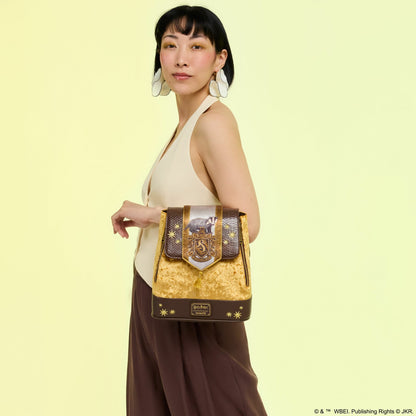 Loungefly Exclusive Harry Potter Hufflepuff Banner Velvet Mini Backpack