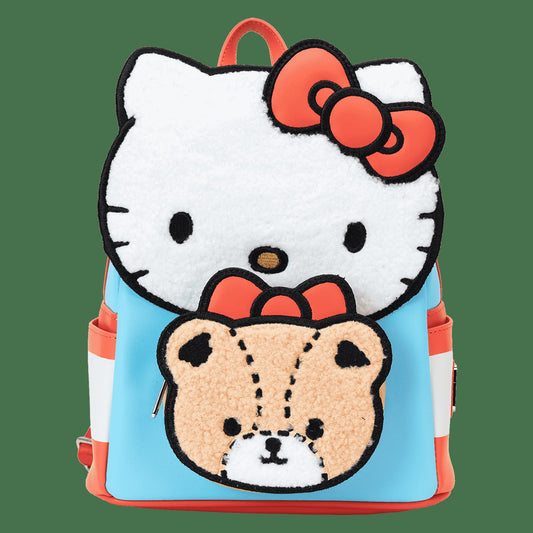Loungefly Sanrio Hello Kitty & Tiny Chum Bear Sherpa Mini Backpack
