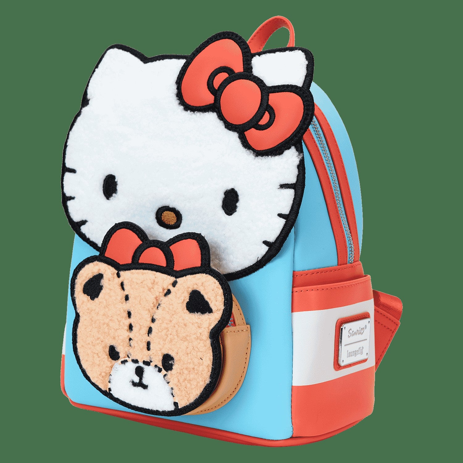 Loungefly Sanrio Hello Kitty & Tiny Chum Bear Sherpa Mini Backpack