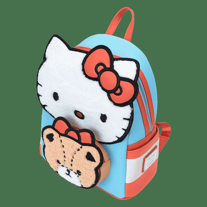 Loungefly Sanrio Hello Kitty & Tiny Chum Bear Sherpa Mini Backpack