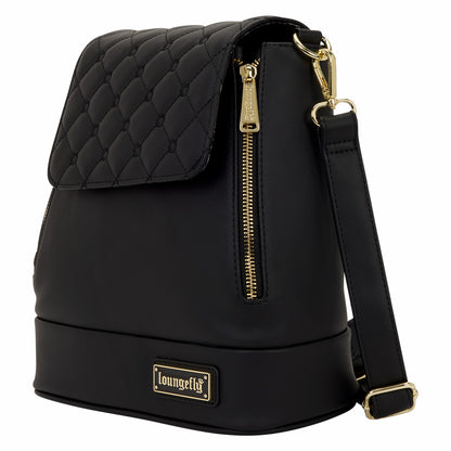 Loungefly Loungefly The Lilly Black Convertible Mini Backpack & Crossbody Pin Trader Bag