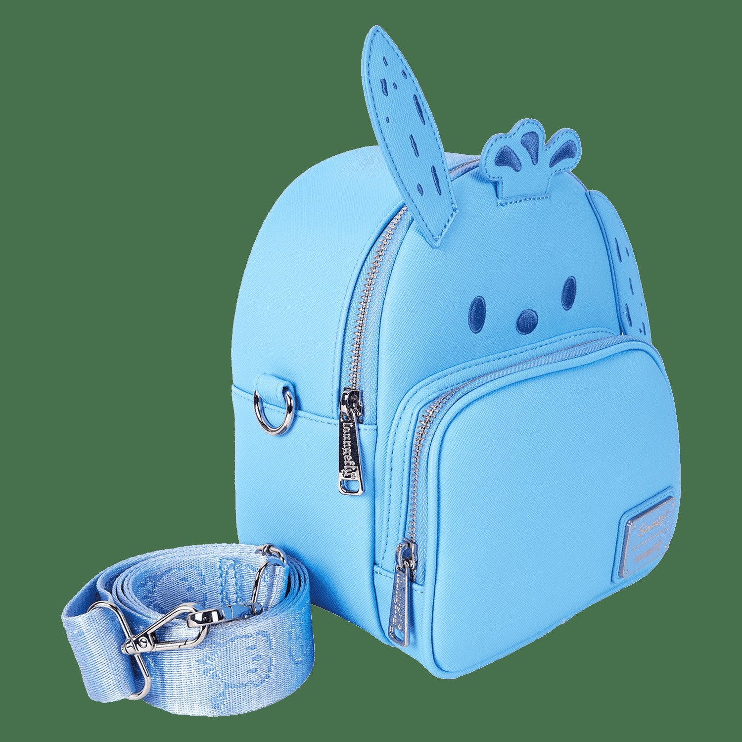 Loungefly Sanrio Pochacco Monochrome Cosplay Convertible Mini Backpack & Crossbody Bag