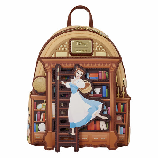 Loungefly D23 Exclusive Beauty and the Beast Belle Book Shop Mini Backpack