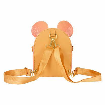 Loungefly Mickey Mouse Glitter Sequin Convertible Mini Backpack & Crossbody Bag