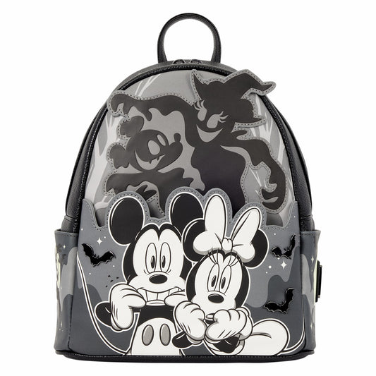Loungefly Mickey & Minnie Ghost Light-Up Glow Mini Backpack