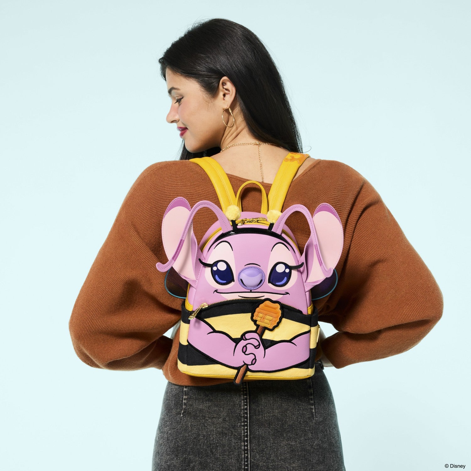 Loungefly Lilo & Stitch Angel Bumblebee Costume Cosplay Mini Backpack