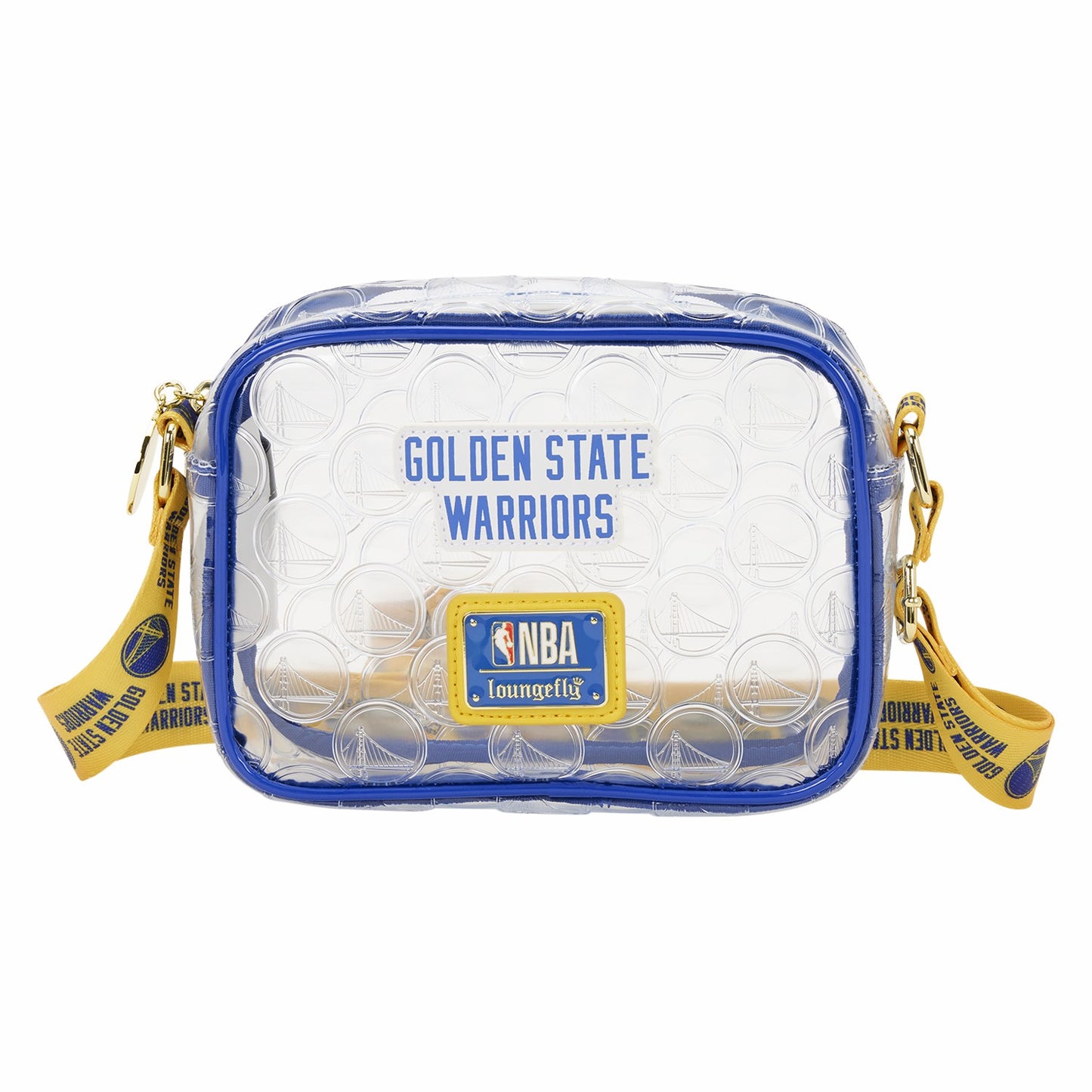 Loungefly NBA Golden State Warriors Clear Crossbody Stadium Bag