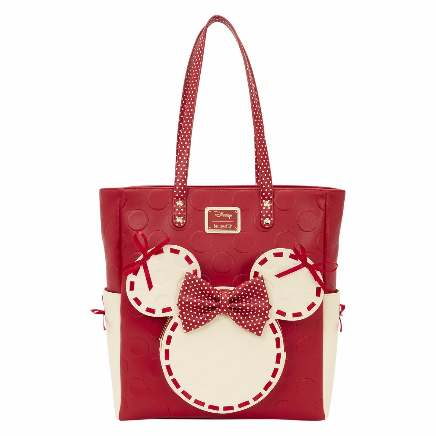 Loungefly Minnie Mouse Rocks the Dots Coquette Tote Bag