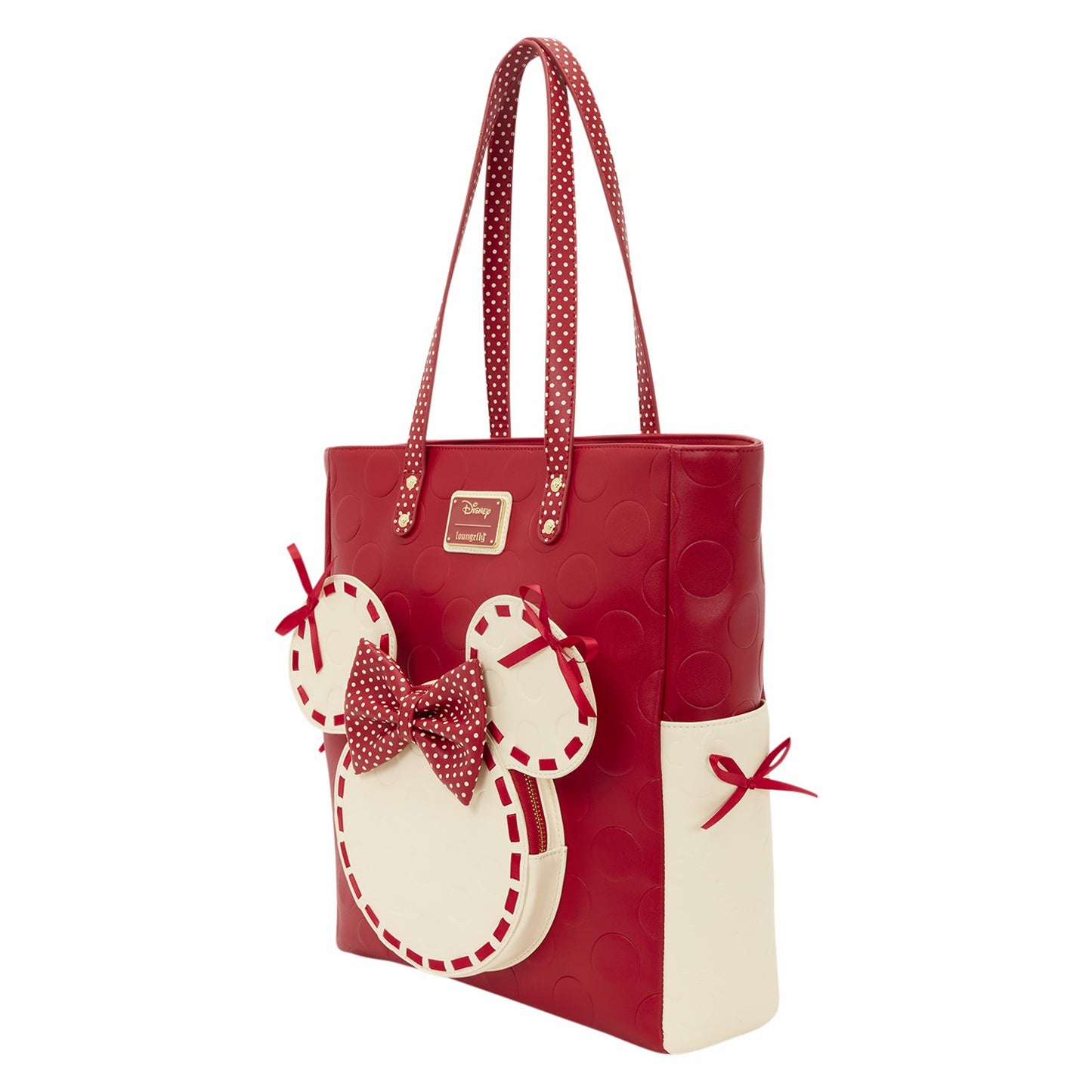 Loungefly Minnie Mouse Rocks the Dots Coquette Tote Bag