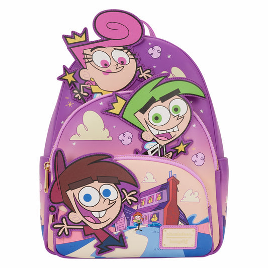 Loungefly The Fairly OddParents Exclusive Triple Pocket Glow Midi Backpack