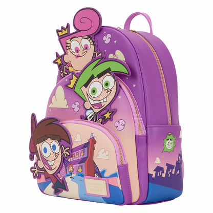 Loungefly The Fairly OddParents Exclusive Triple Pocket Glow Midi Backpack