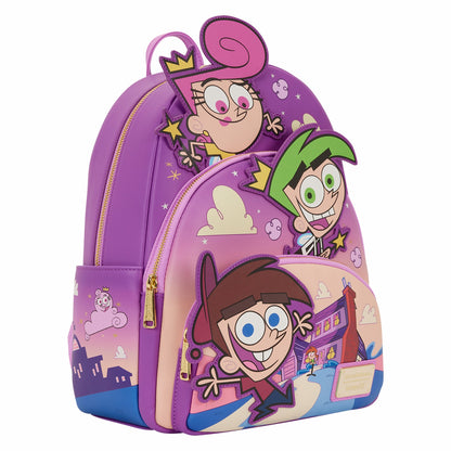 Loungefly The Fairly OddParents Exclusive Triple Pocket Glow Midi Backpack