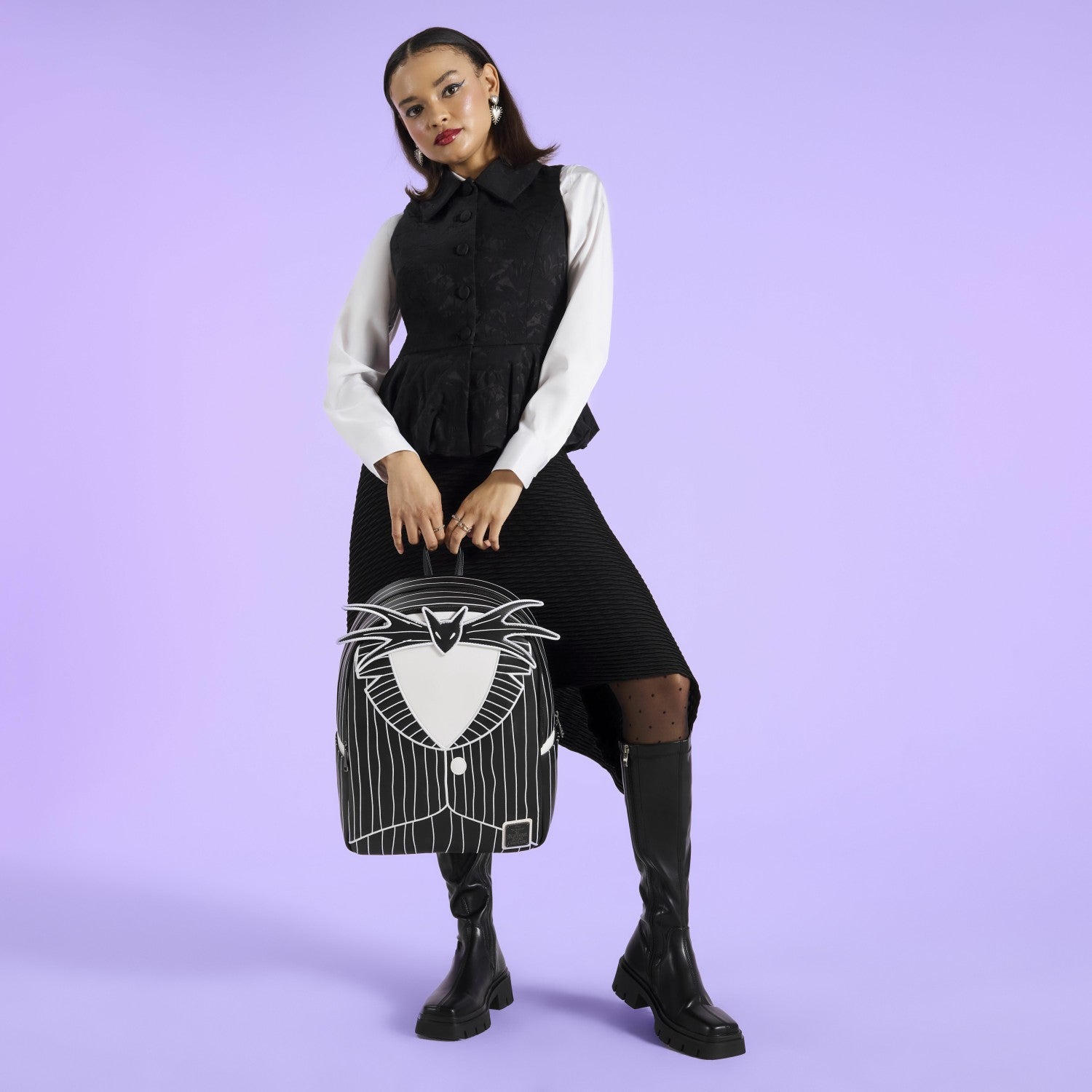 Loungefly The Nightmare Before Christmas Jack Skellington Cosplay Full-Size Glow Backpack