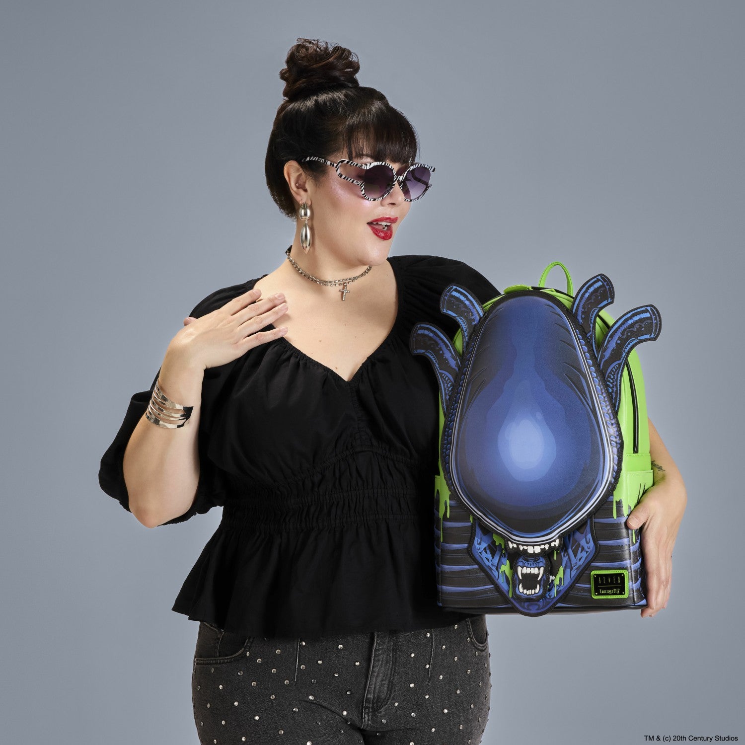 Loungefly Alien Xenomorph Cosplay Glow Full-Size Backpack