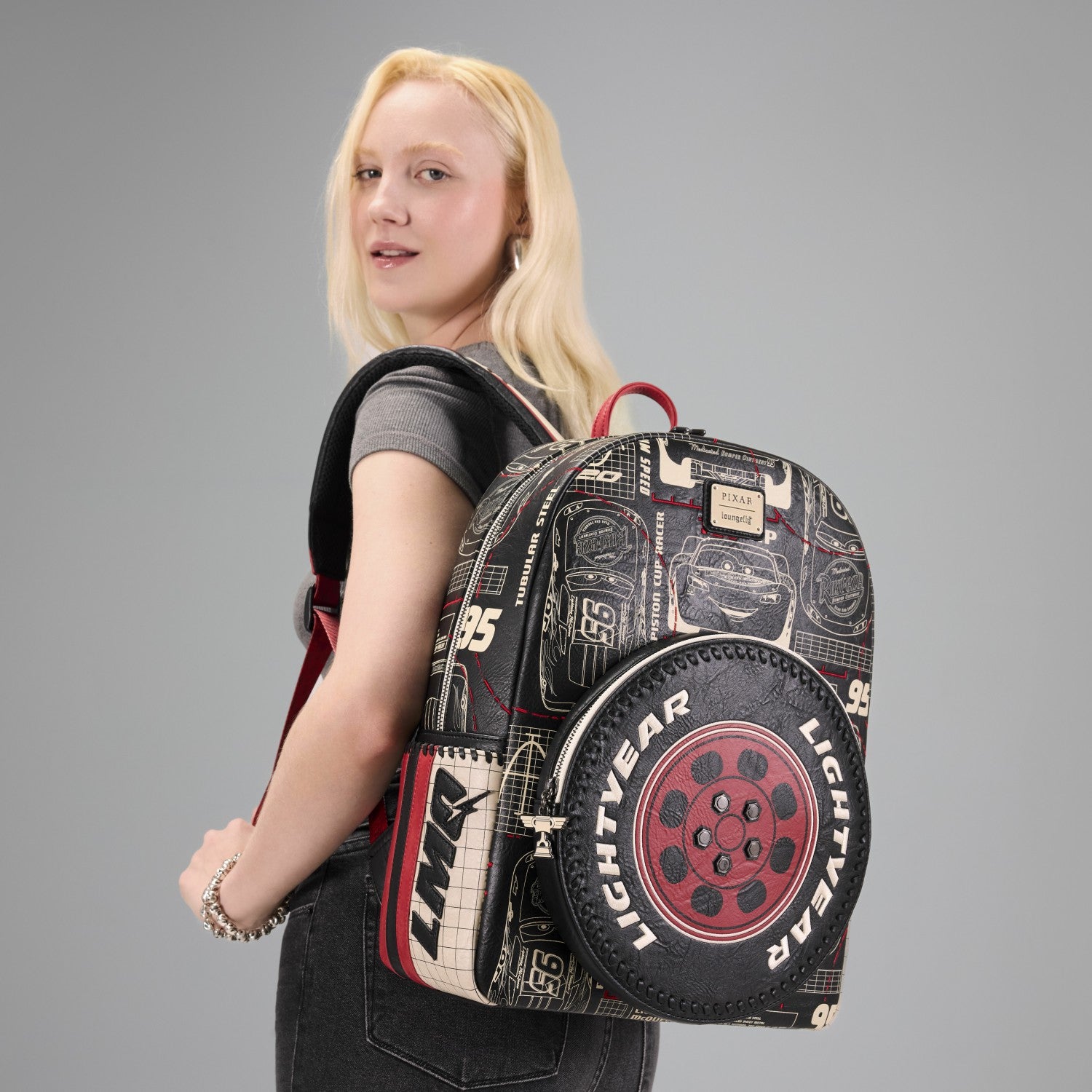 Loungefly Cars Lightning McQueen Full-Size Backpack