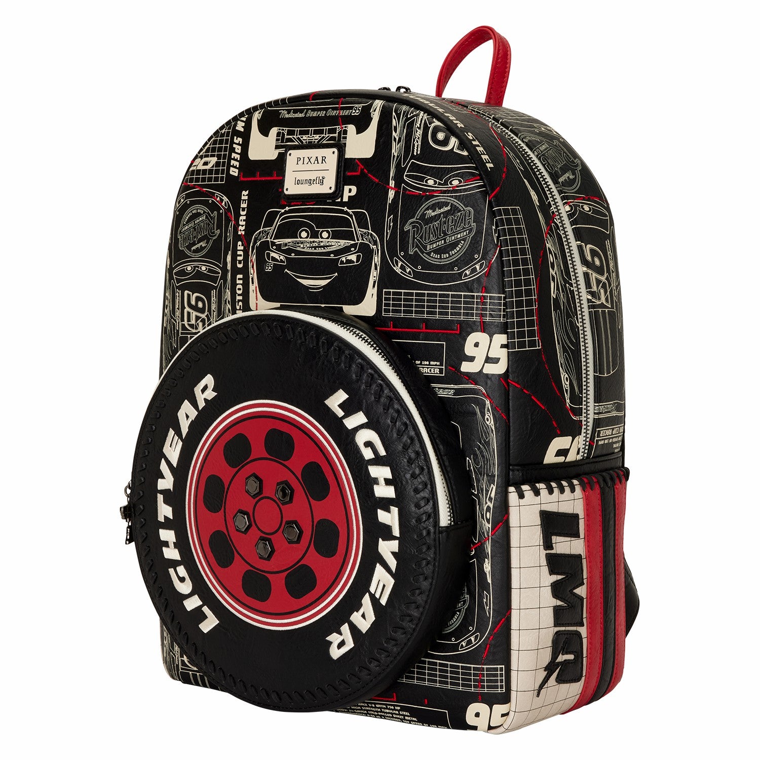 Loungefly Cars Lightning McQueen Full-Size Backpack