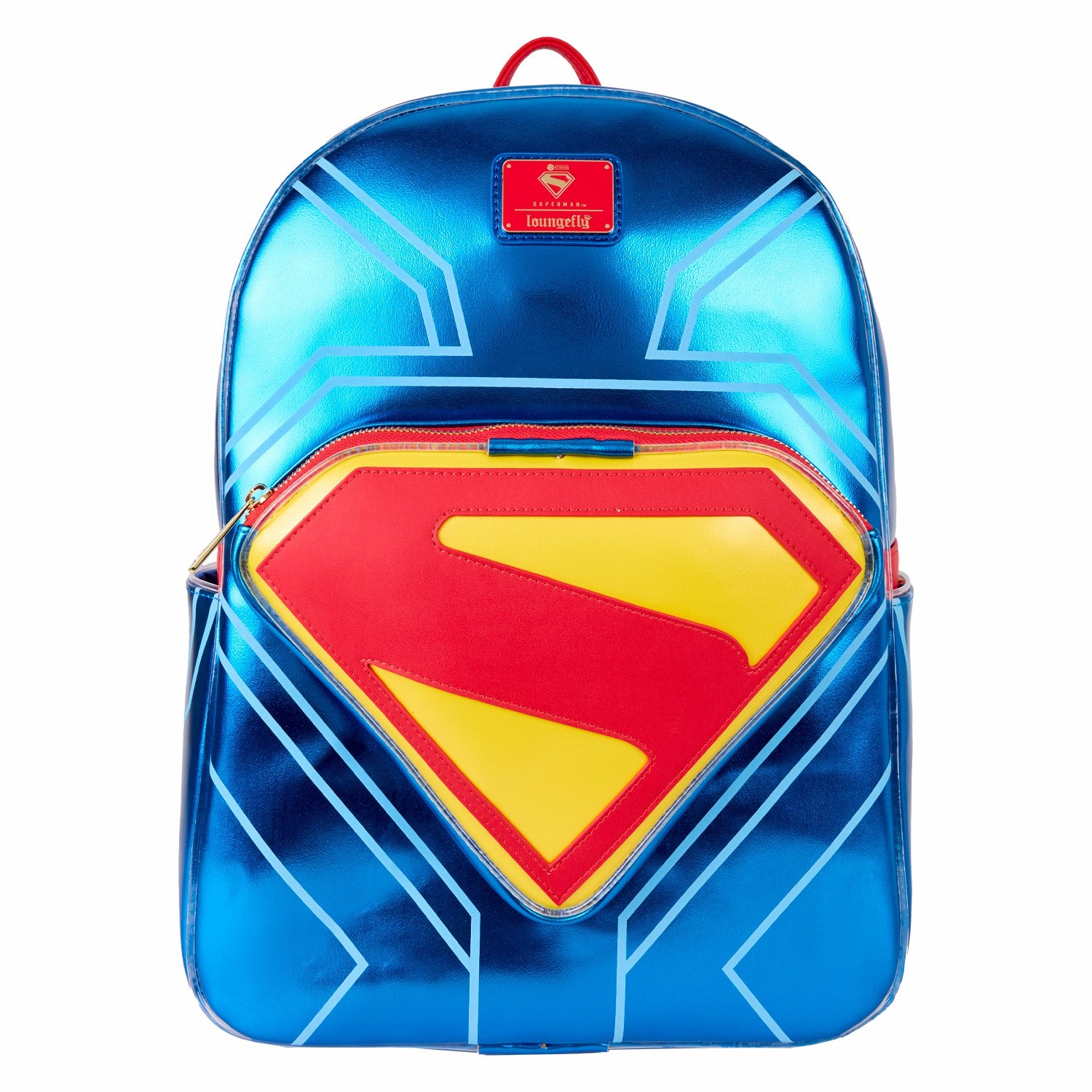 Loungefly Superman Light Up Glow Full-Size Backpack
