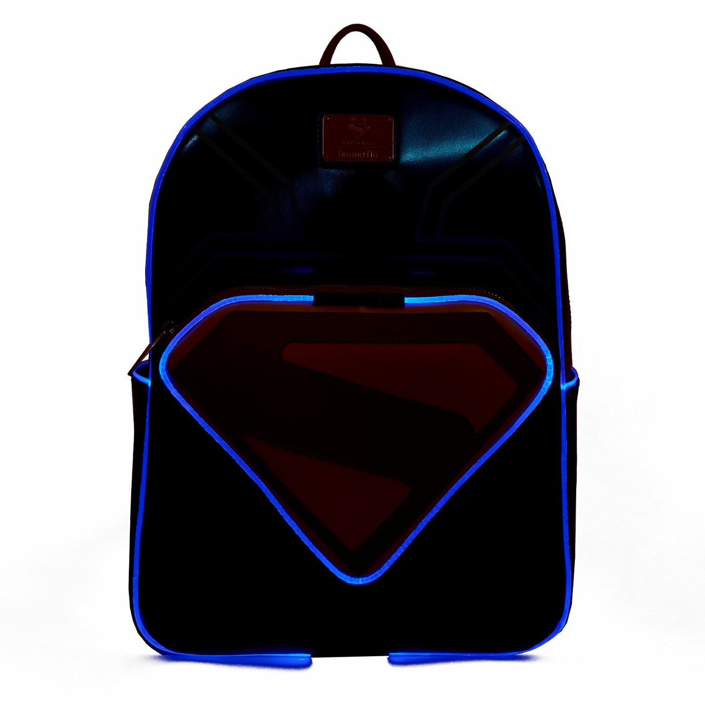 Loungefly Superman Light Up Glow Full-Size Backpack