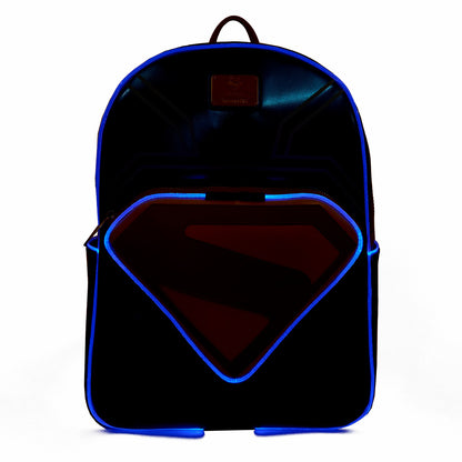 Loungefly Superman Light Up Glow Full-Size Backpack