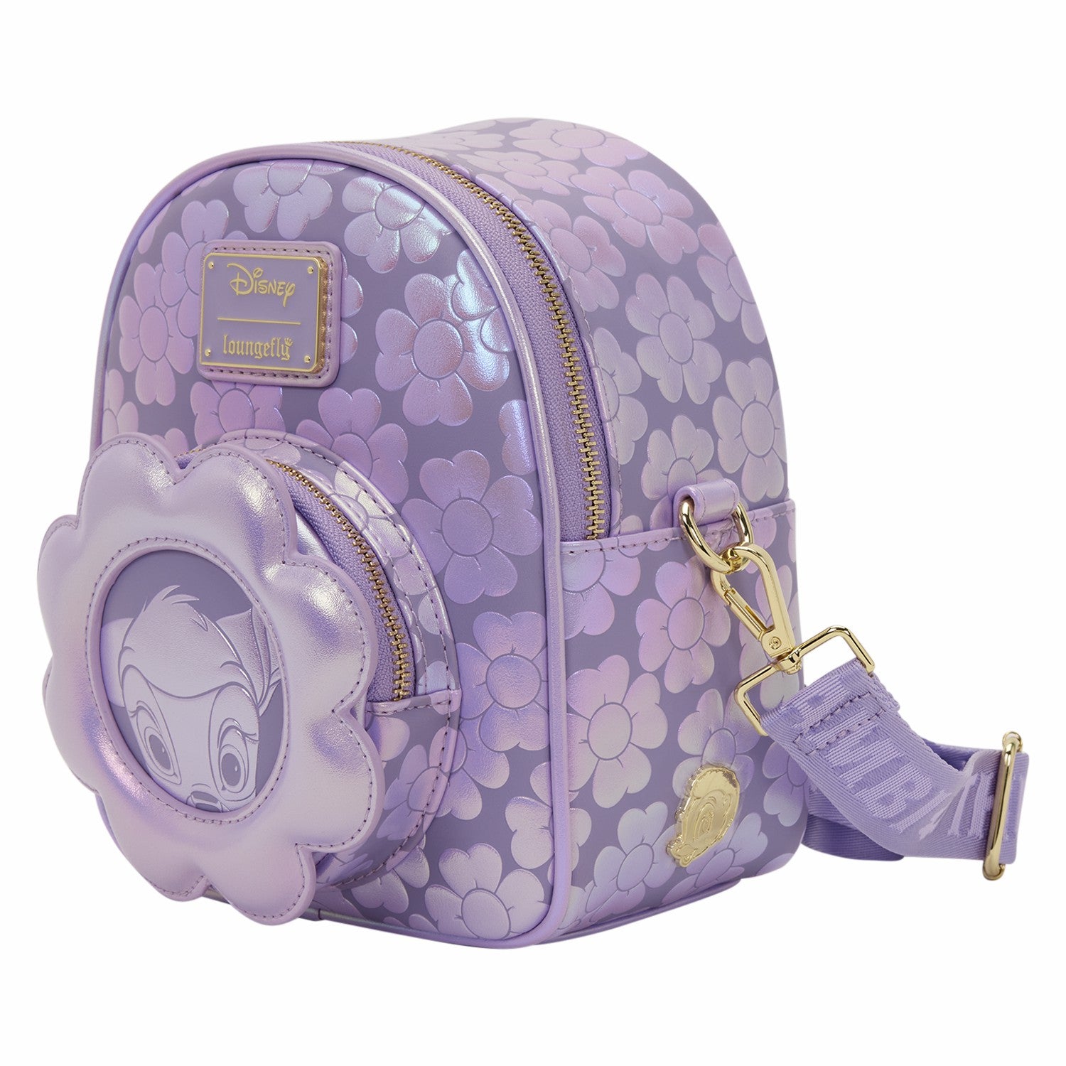 Loungefly Bambi Iridescent Convertible Mini Backpack & Crossbody Bag