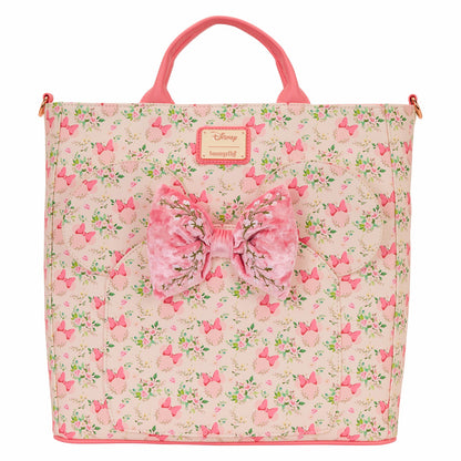 Loungefly Minnie Mouse Floral All-Over Print Convertible Backpack & Tote Crossbody Bag