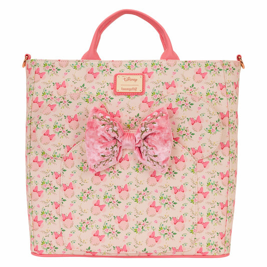 Loungefly Minnie Mouse Floral All-Over Print Convertible Backpack & Tote Crossbody Bag