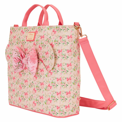 Loungefly Minnie Mouse Floral All-Over Print Convertible Backpack & Tote Crossbody Bag